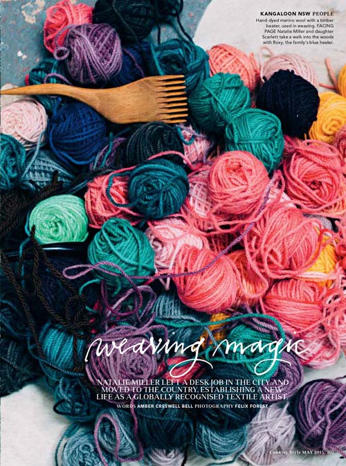Weaving Magic article by Amber Creswell Bell